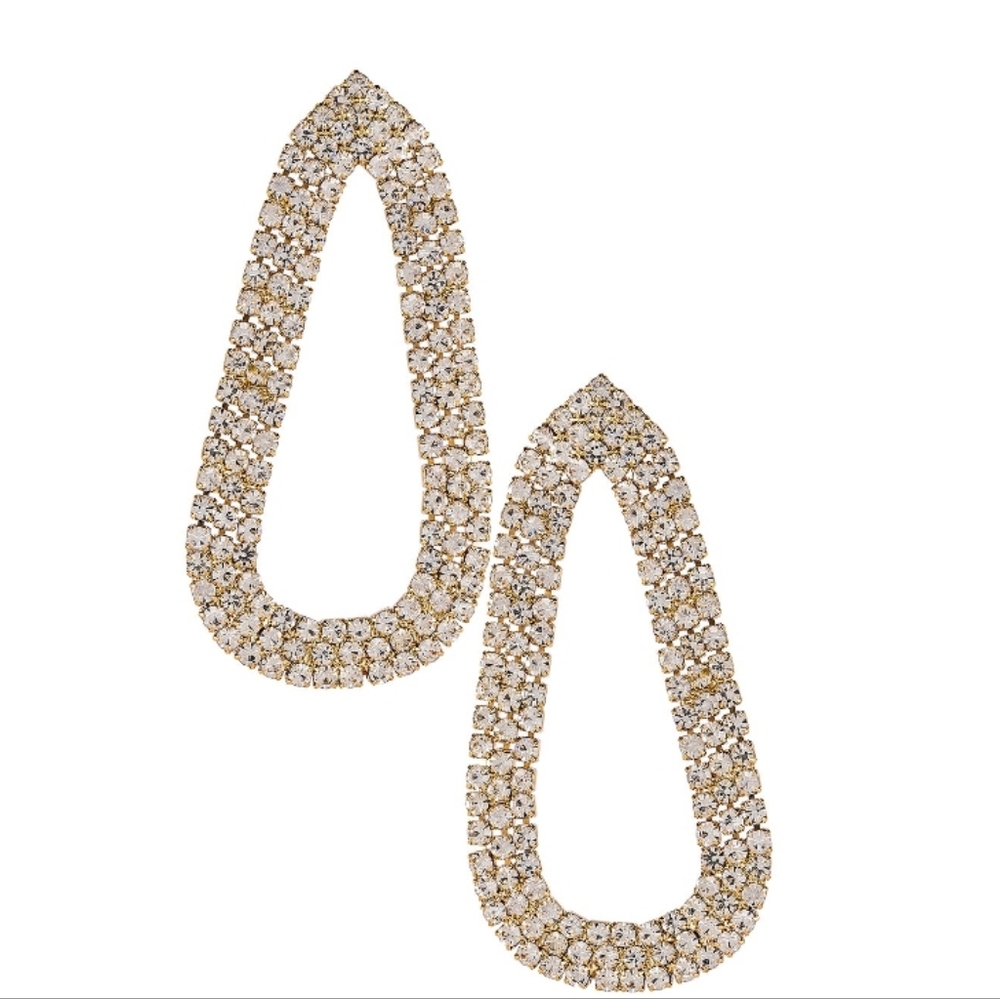NEW Revolve SIN CITY Sparkle Hoop Earrings